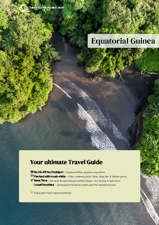 example page 0 from our offline Travel Guide for Equatorial Guinea